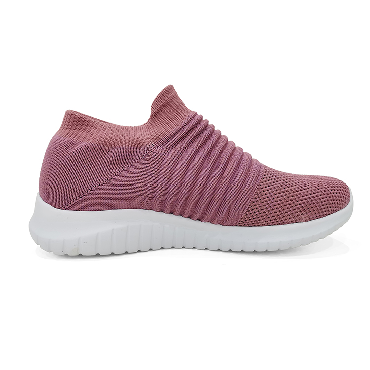 China Popular Latest Fashion Slip-On Knit Sneaker Cheap Sports Running Casual Shoes