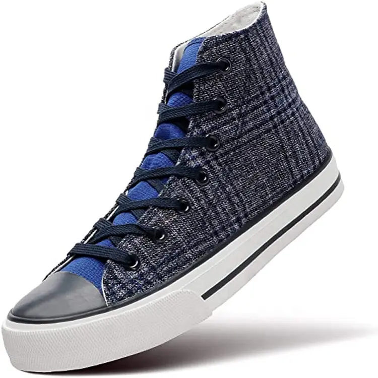 Canvas Sneakers Ups Rubber China High Top Lace Female OEM  ODM Service Top Grade Women Casual Walking Shoes Featured Image