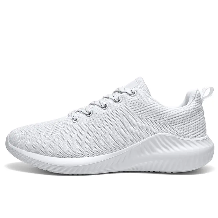 Jian Er shoes Factory Wholesale MD Outsole Fly Knit Upper Men Trainers Running Sneakers