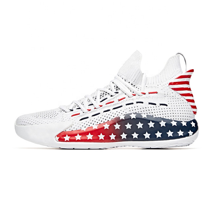 China Hot Selling Custom Brand Design Wholesales Mens Fashion Sneakers Ktitting Basketball Shoes for Men
