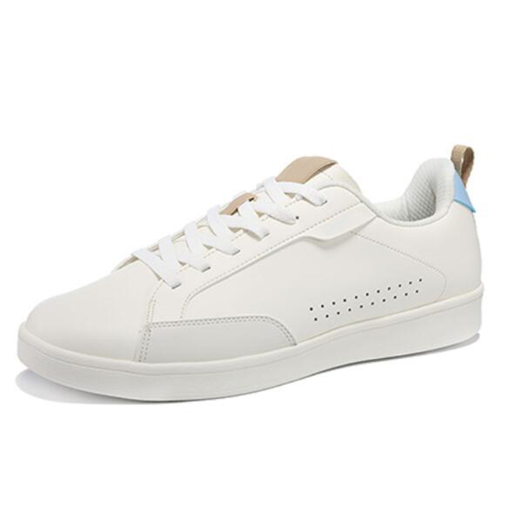 Hot Sale Simple Stylish Young Adult Women for Men Leather Customized BSCI MD Mesh OEM ODM Flat Walking Shoes New Styles Casual
