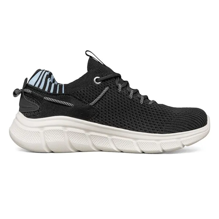 Low Price Custom Brand Soft Breathable Knit Upper Sports Shoes Men Running Trainers Sneakers