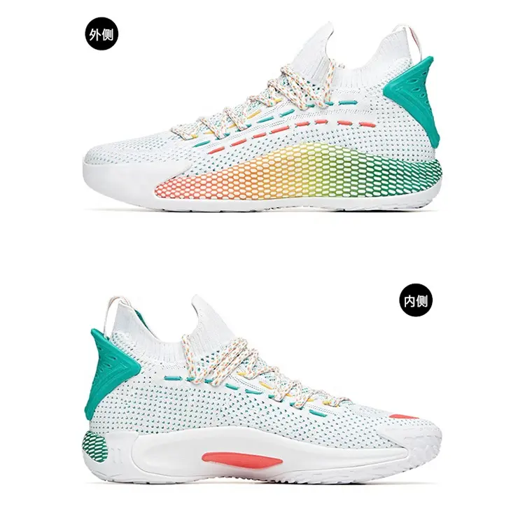 China Hot Selling Custom Brand Design Wholesales Mens Fashion Sneakers Ktitting Basketball Shoes for Men