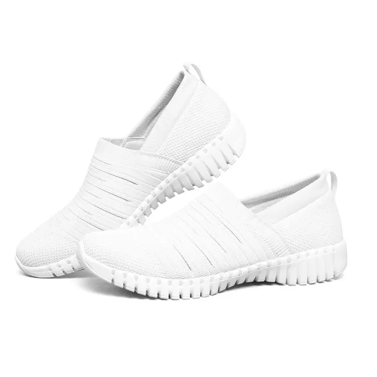 China Suppliers Brand Footwear Fashion Light Weight Loafers Breathable Flat Women Summer Casual Shoes