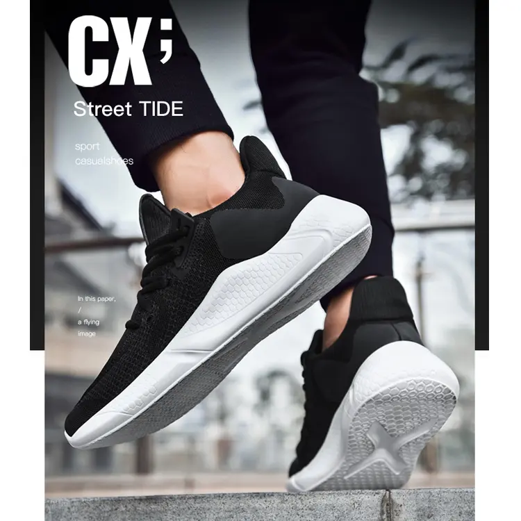 Custom Footwear Simple Styles Outdoor Comfortable Soft Walking Mens Shoes Casual Sport Running