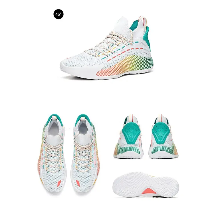 China Hot Selling Custom Brand Design Wholesales Mens Fashion Sneakers Ktitting Basketball Shoes for Men